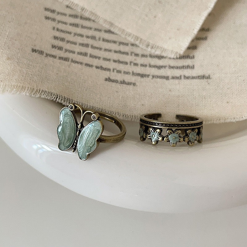 "Jade Butterfly" - Handcrafted Ring